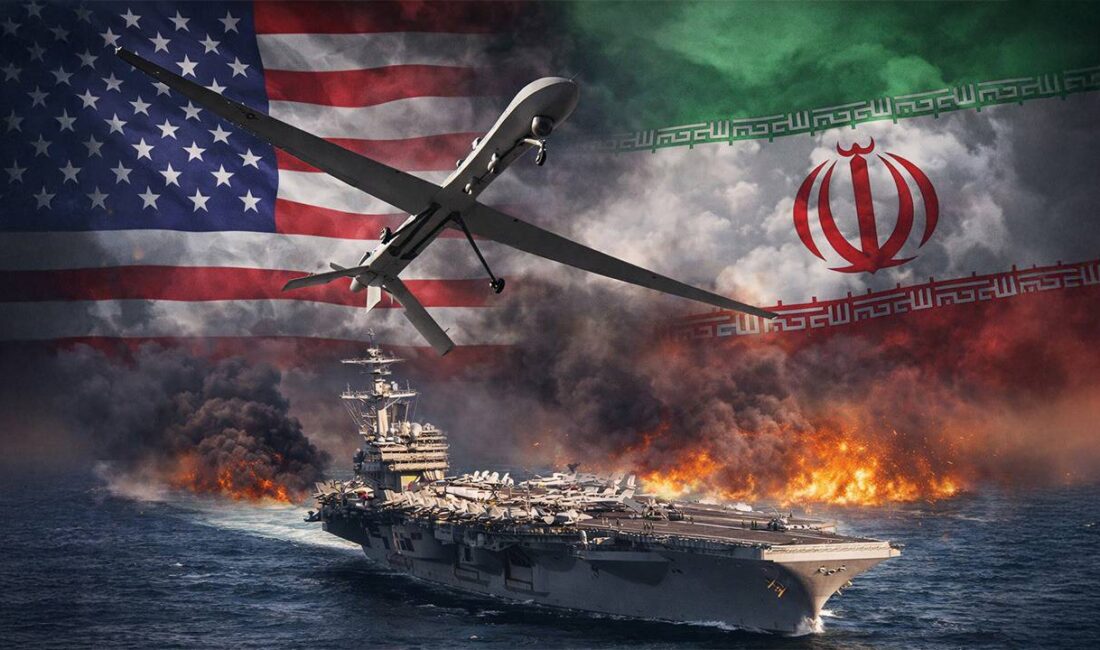 ABD ordusu, Umman Denizi’nde görev yapan bir uçak gemisine doğru